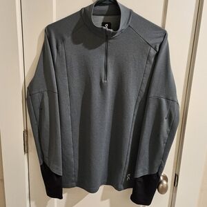 On Running Quarter-Zip Weather Shirt Running Pullover -;Size Medium - Green